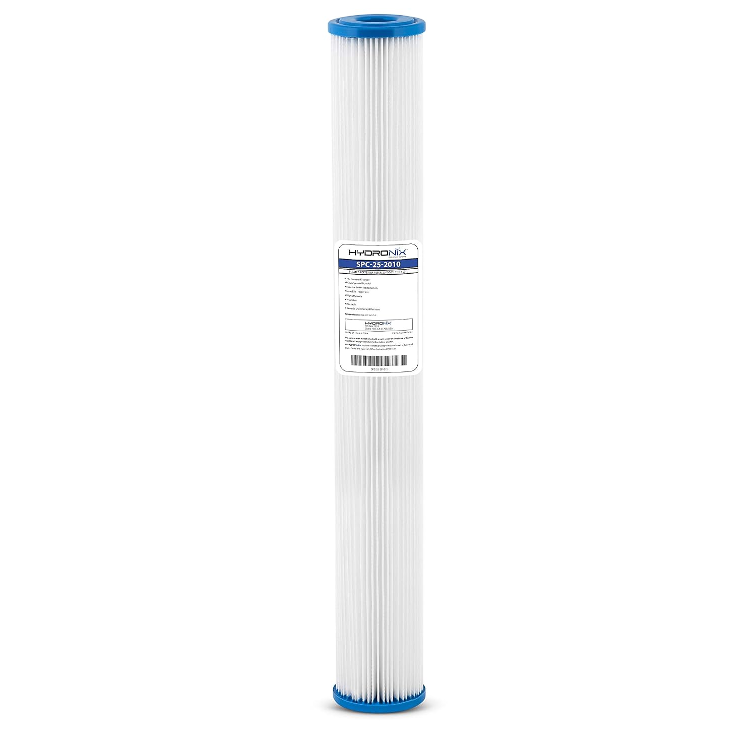 WTM-SPC-25-2005 Hydronix Filtro de Sedimento Plisado 2.5" X 20" 5 micras