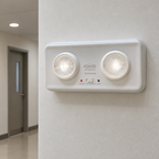 Ejemplo ilustrativo de instalación o uso de LUMINARIO DE EMERGENCIA 400 LUM MOD. 27025; elementos de contexto no incluidos.