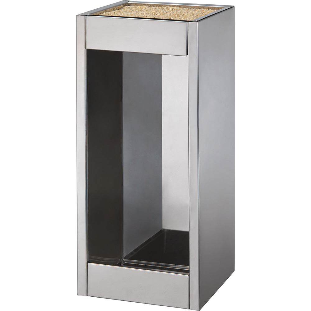 Portaextintor cuadrado inoxidable espejo · PQS 4.5 a 6 kg — imagen original del proveedor