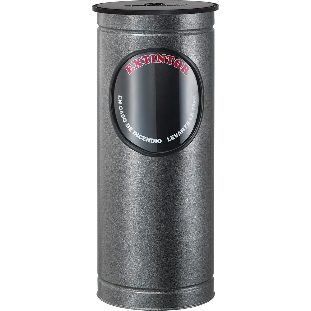 Portaextintor cilíndrico martillado · PQS 4.5 a 9 kg — imagen original del proveedor