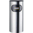 Portaextintor cilíndrico inoxidable espejo · CO₂ 15/20 lb — imagen original del proveedor