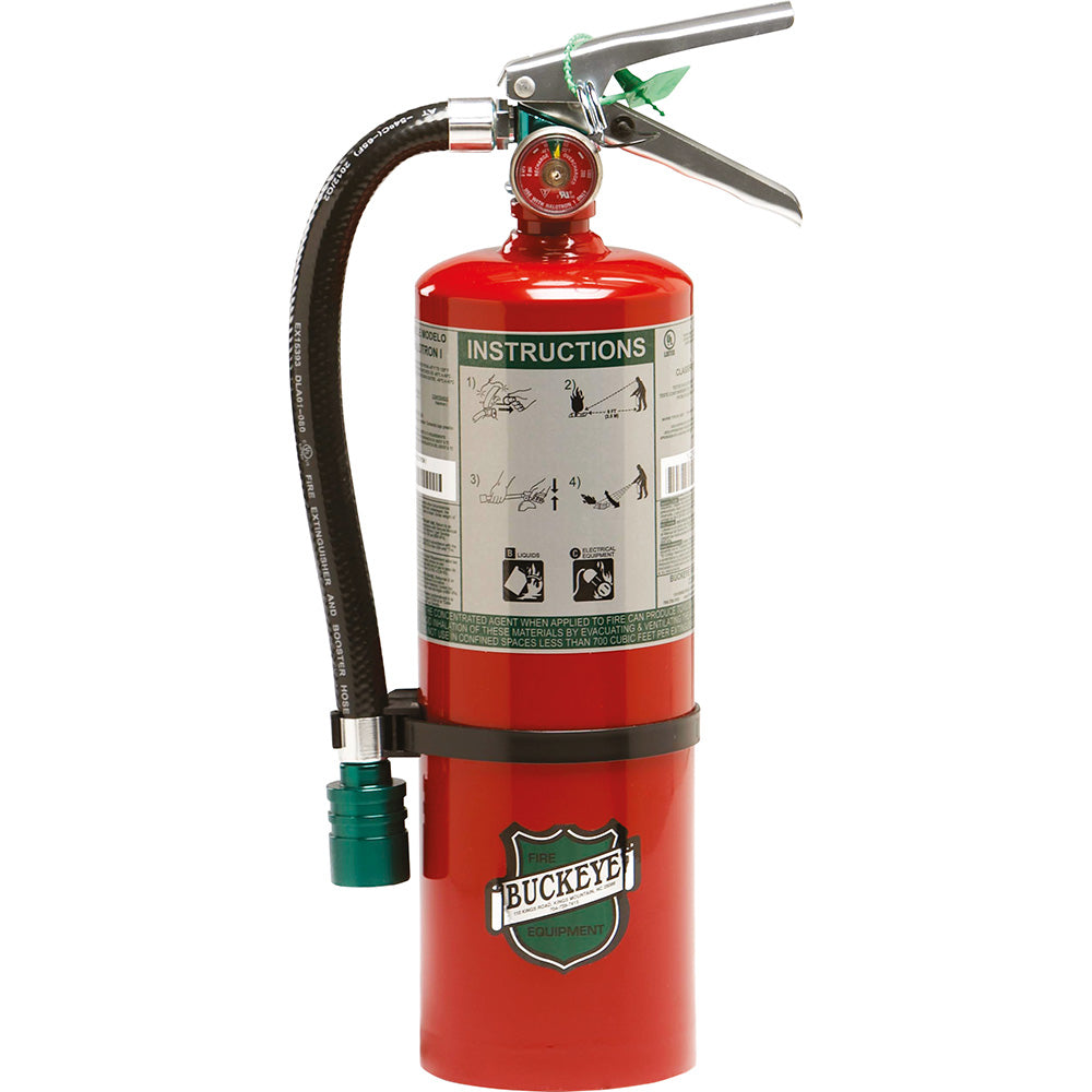 Extintor portátil · Buckeye · Halotron · 5 lb · ref. 75555 — imagen original del proveedor