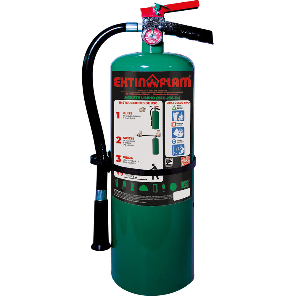Extintor portátil · Extin-Flam · EXTIN-HFC-236-FA · 6 kg — imagen original del proveedor