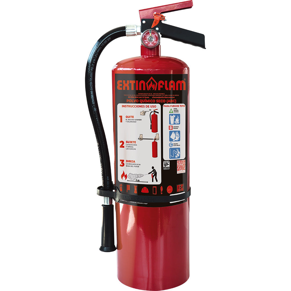 Extintor portátil · Extin-Flam · EXTIN-PQS · 6 kg · modelo 15 — imagen original del proveedor