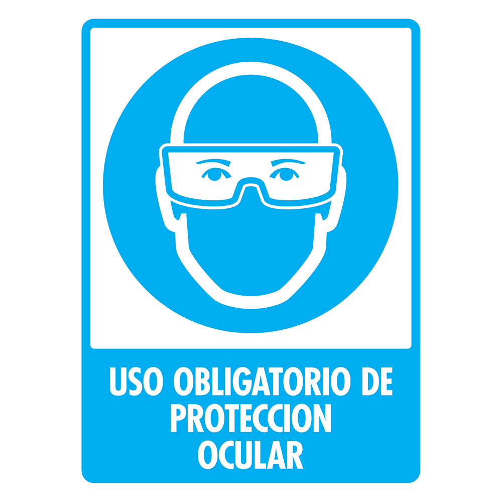 Señal Protección ocular — imagen original del proveedor