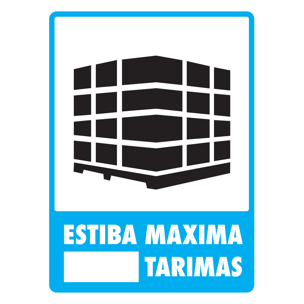 Señal Estiba máxima — imagen original del proveedor