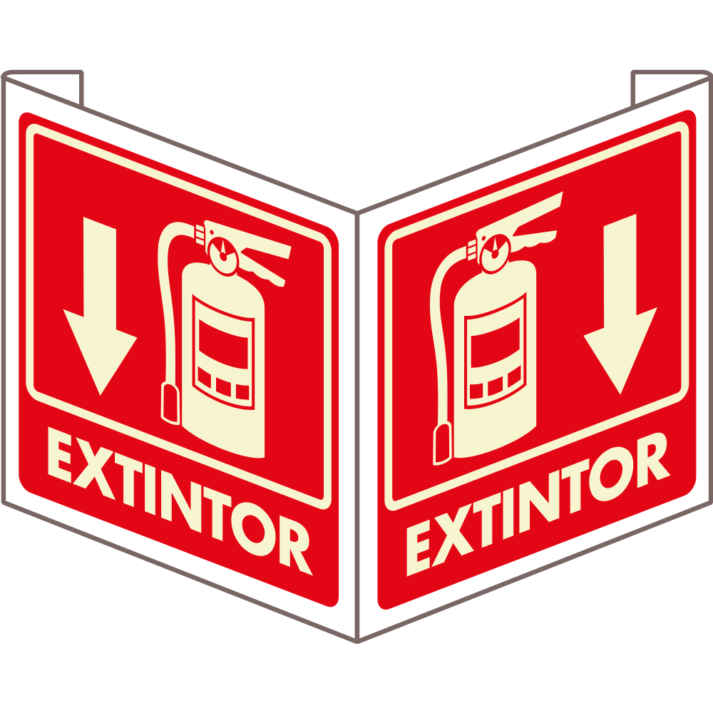 Señal Extintor triángulo — imagen original del proveedor