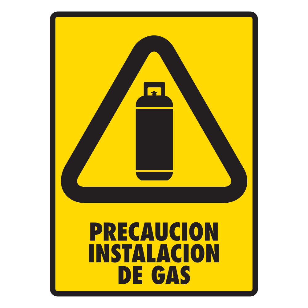 Señal Instalación de gas — imagen original del proveedor