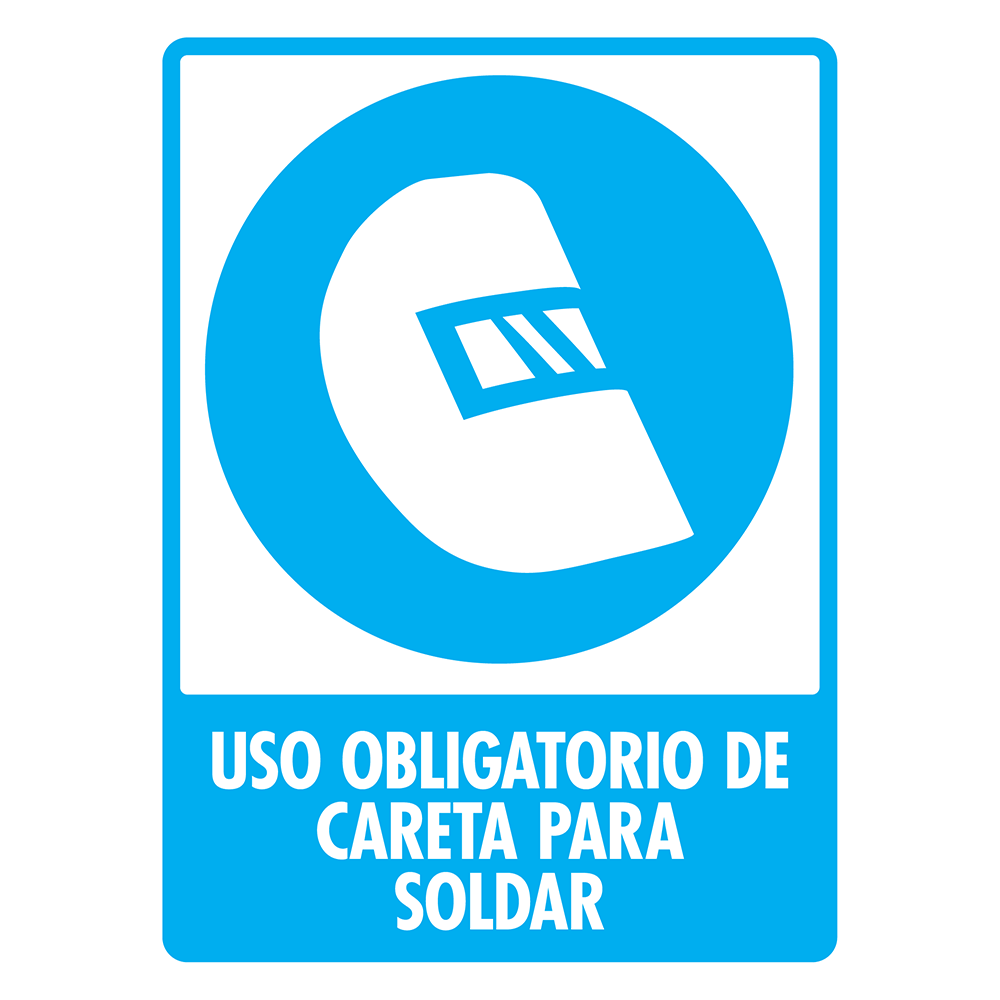 Señal Uso de careta — imagen original del proveedor