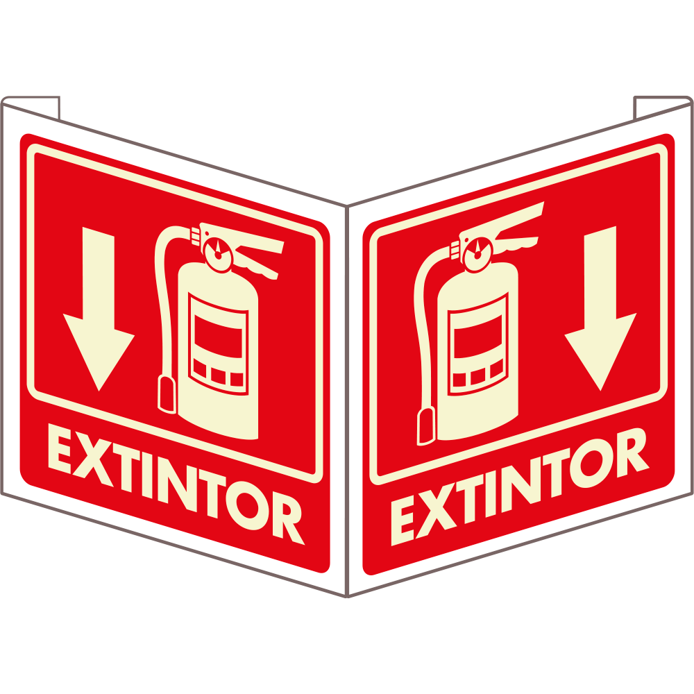 Señal Extintor triángulo — imagen original del proveedor