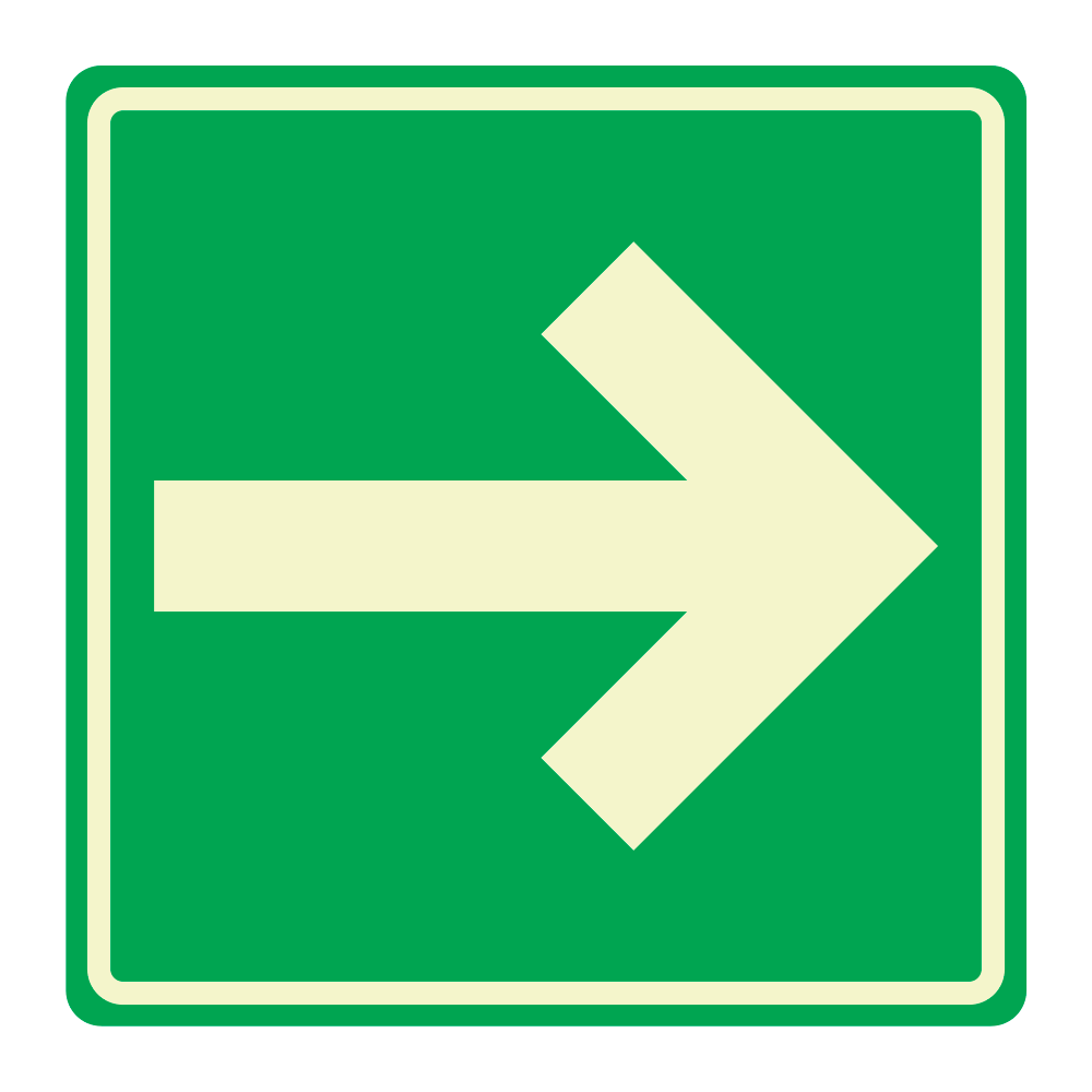 Señal Ruta de evacuación — imagen original del proveedor