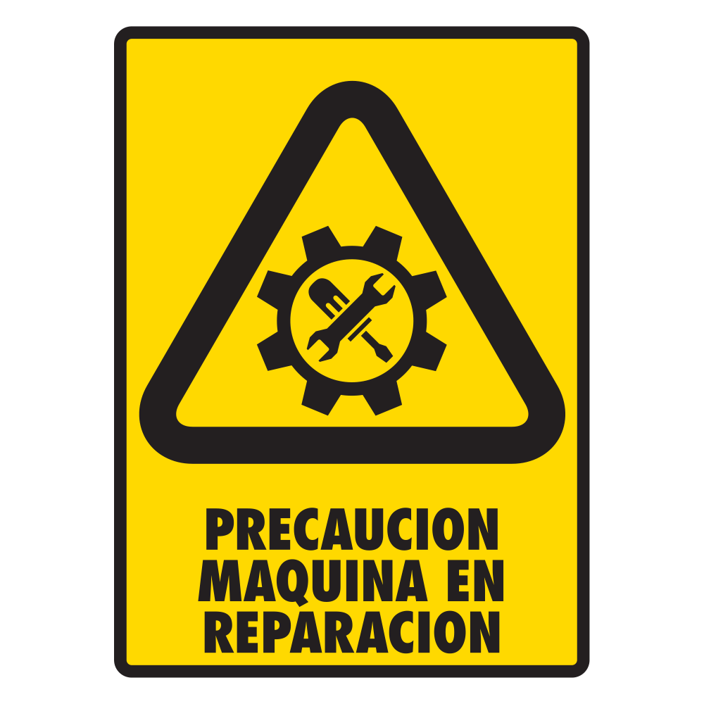 Señal Maquina en reparación — imagen original del proveedor