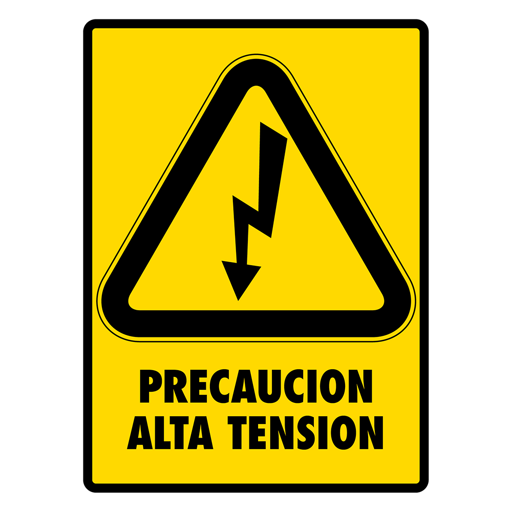 Señal Alta tensión — imagen original del proveedor