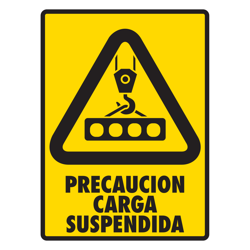 Señal Carga suspendida — imagen original del proveedor