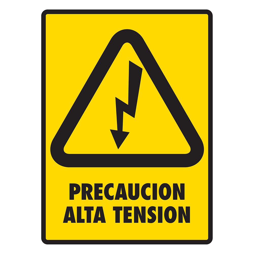 Señal Alta tensión — imagen original del proveedor