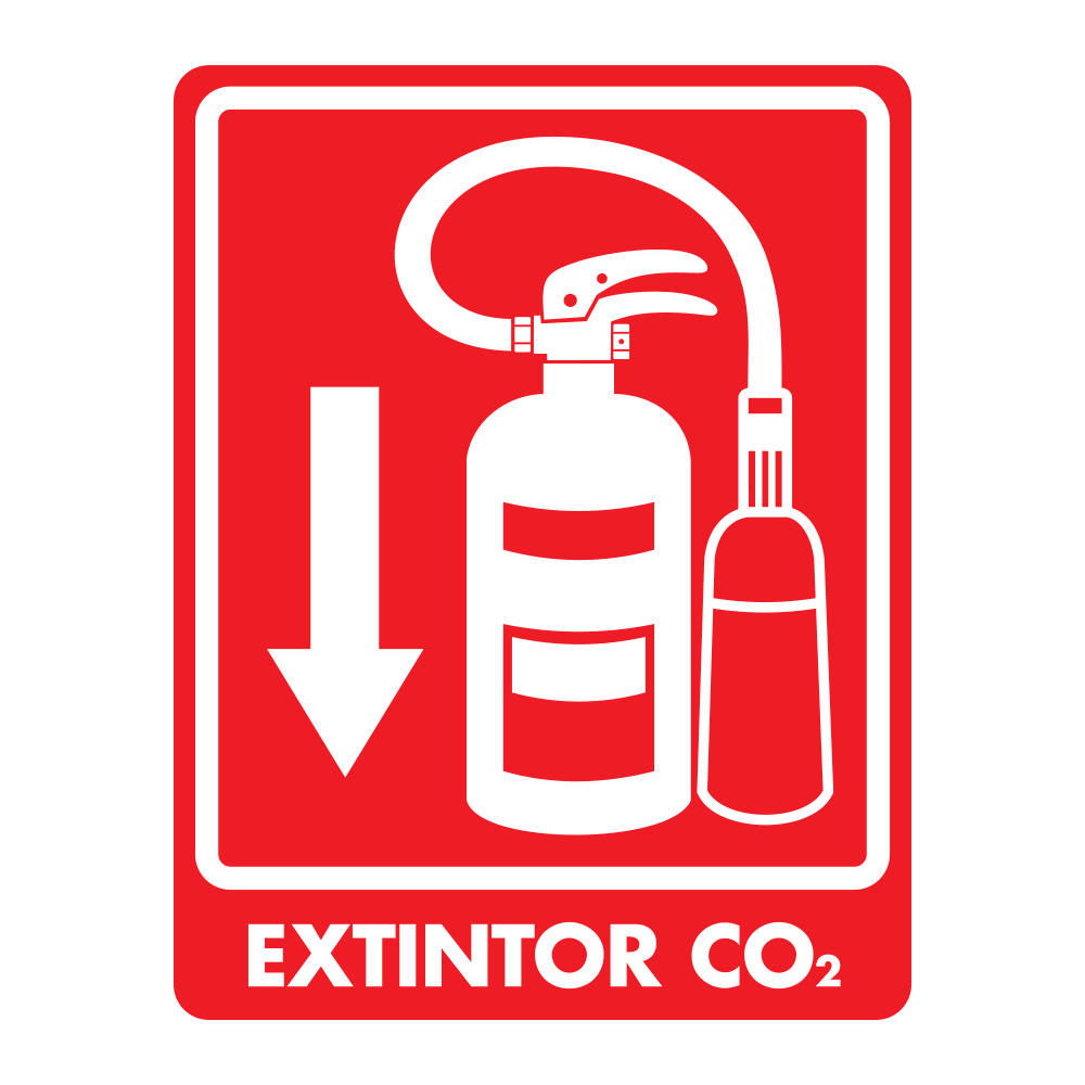 Señal Extintor de CO₂ — imagen original del proveedor