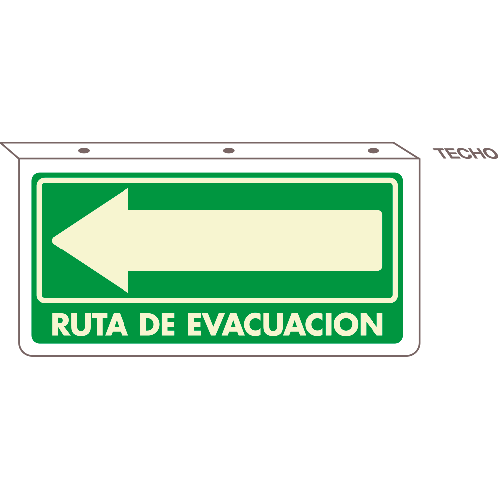 Señal Ruta de evacuación — imagen original del proveedor