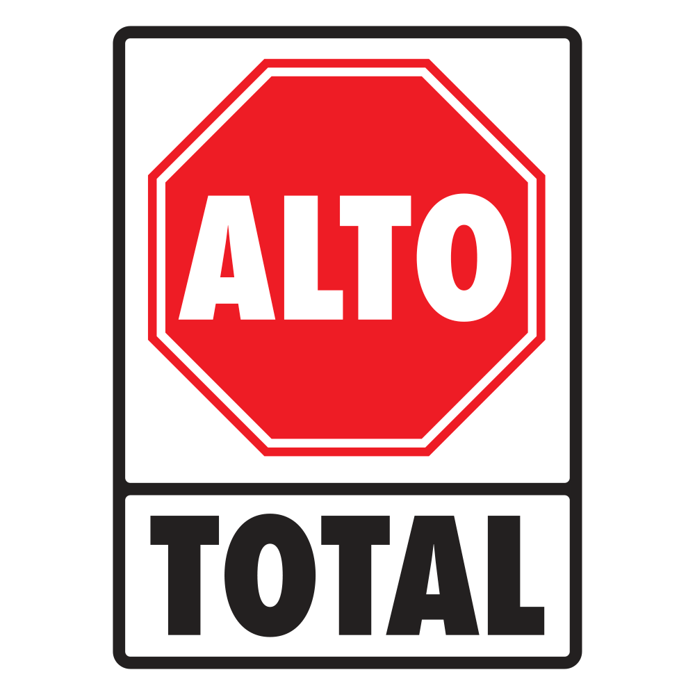 Señal Alto total — imagen original del proveedor