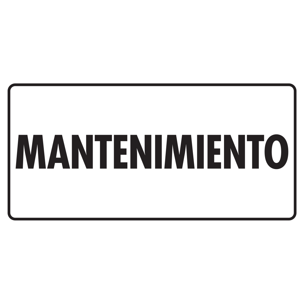 Señal Mantenimiento — imagen original del proveedor