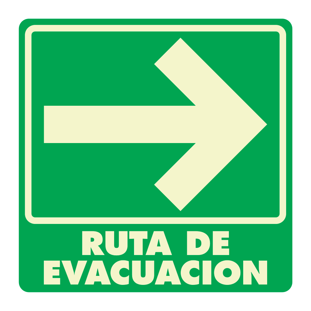 Señal Ruta de evacuación — imagen original del proveedor