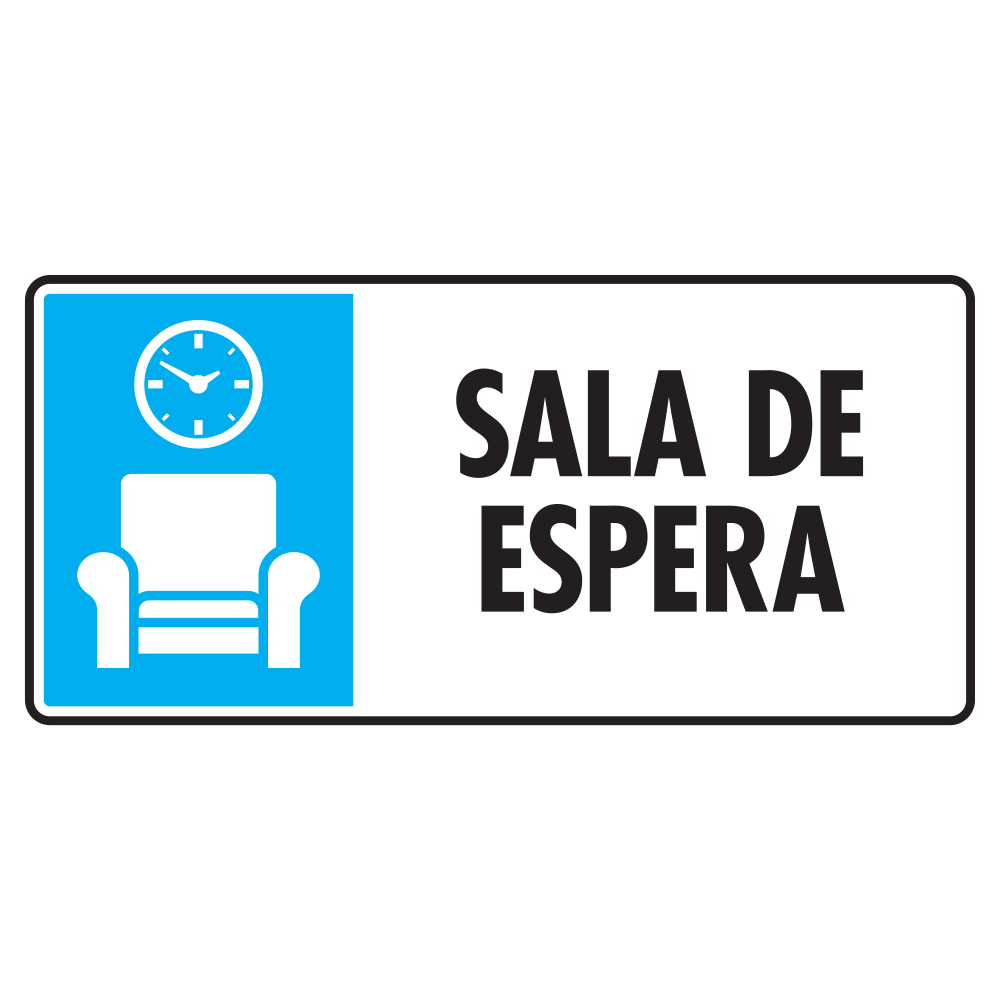 Señal Sala de espera — imagen original del proveedor