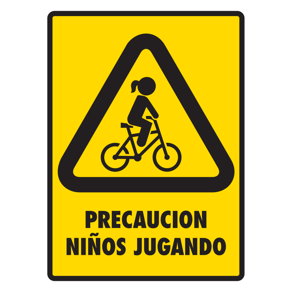 Señal Niños jugando — imagen original del proveedor