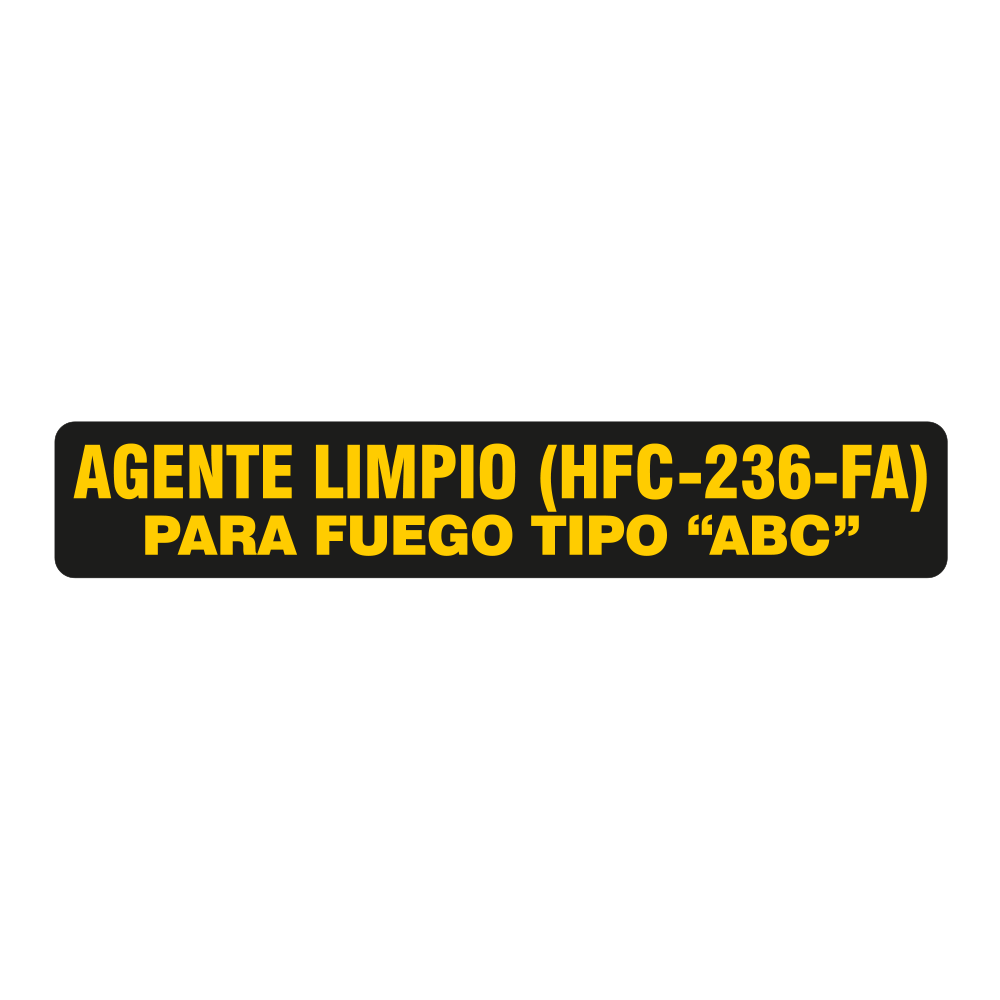 Etiqueta Agente limpio — imagen original del proveedor