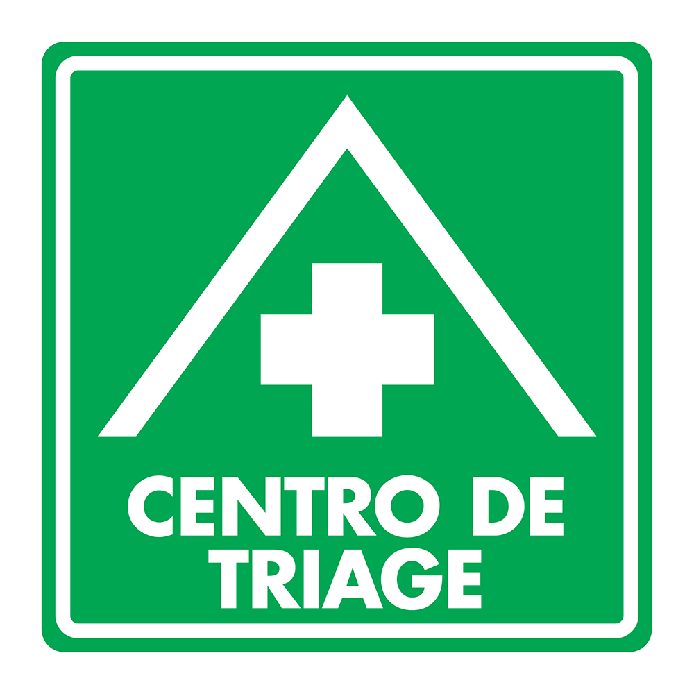 Señal Centro de triage — imagen original del proveedor