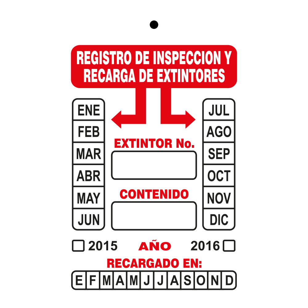 Señal Registro de inspección — imagen original del proveedor