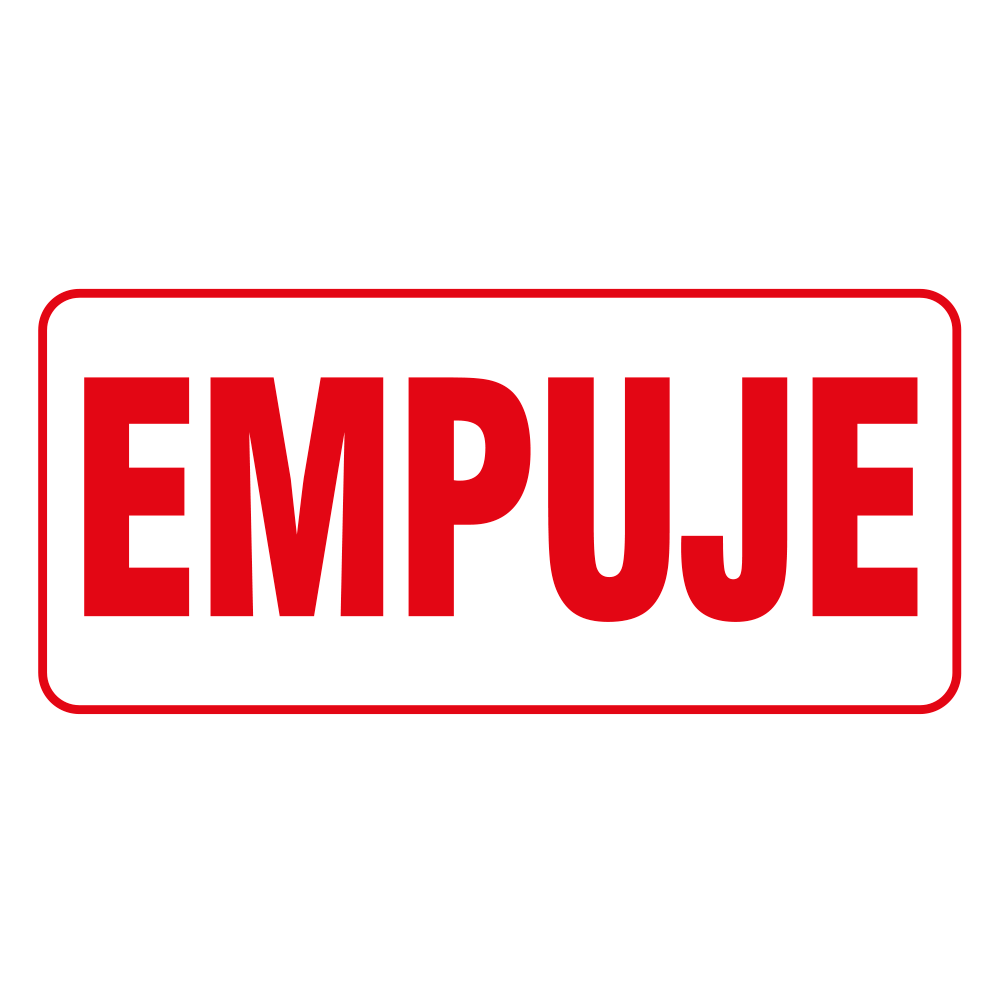 Etiqueta Empuje — imagen original del proveedor