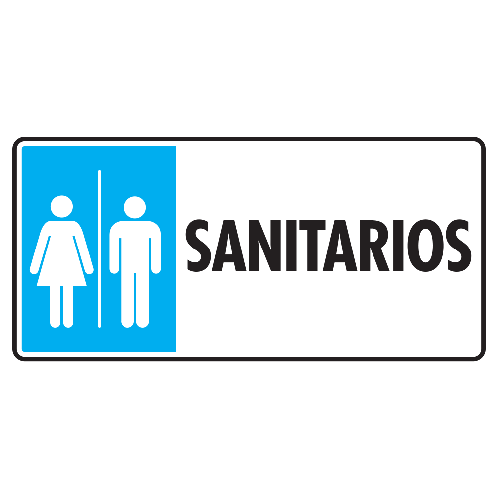Señal Sanitarios — imagen original del proveedor
