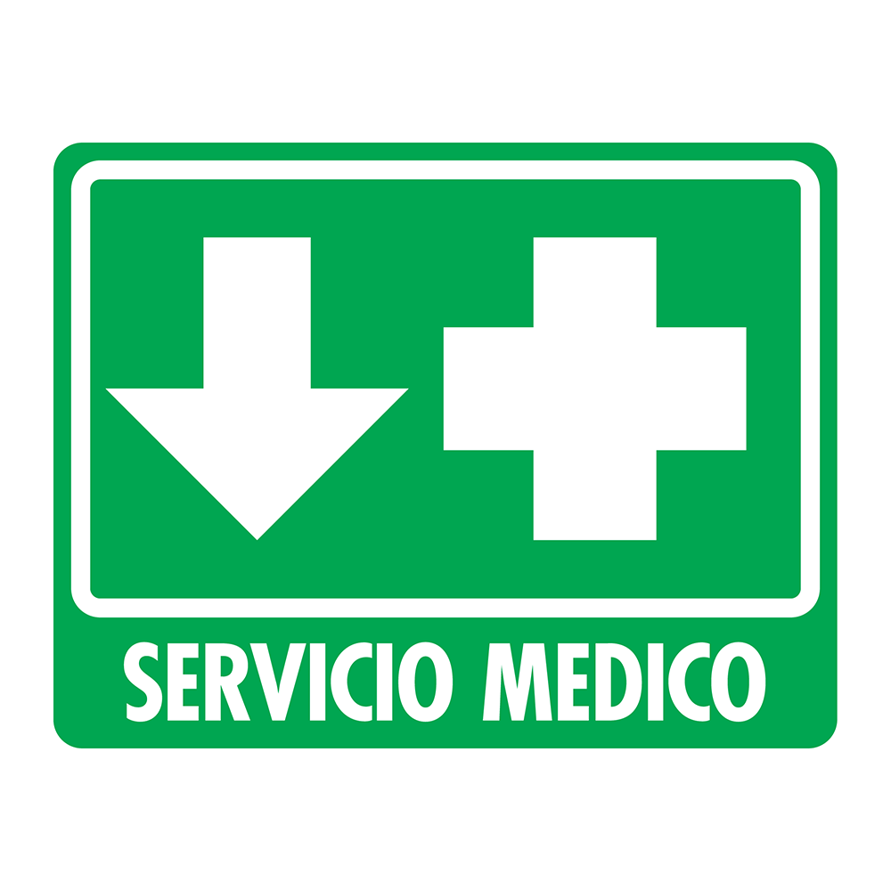 Señal Servicio médico — imagen original del proveedor