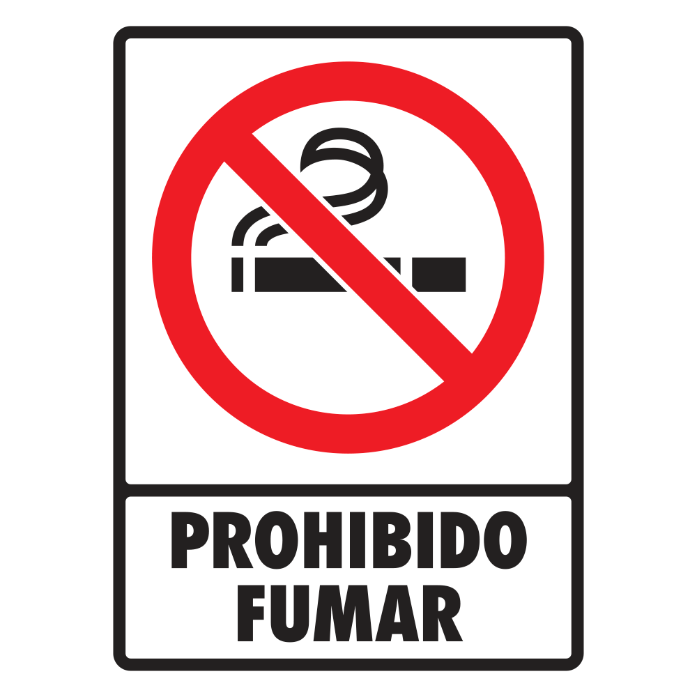 Señal Prohibido fumar — imagen original del proveedor