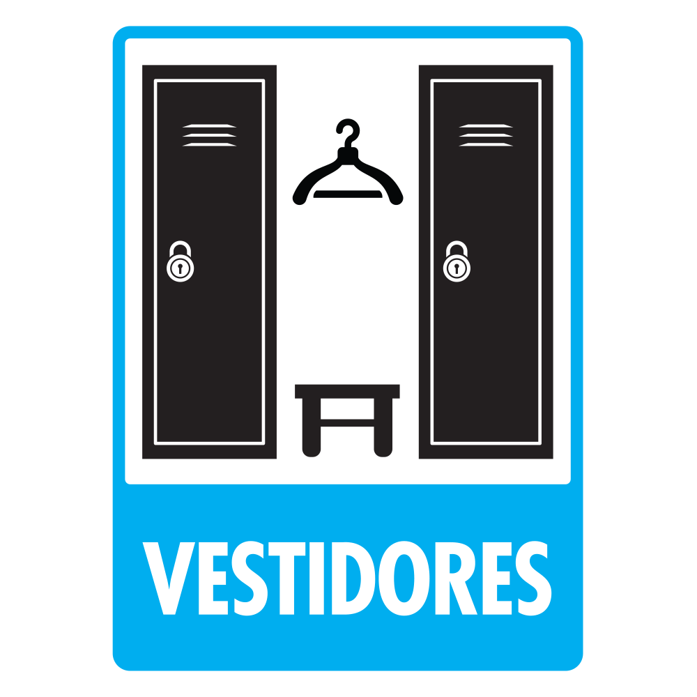 Señal Vestidores — imagen original del proveedor