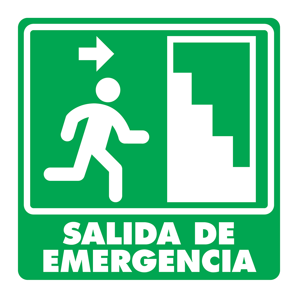 Señal Salida emergencia derecha — imagen original del proveedor