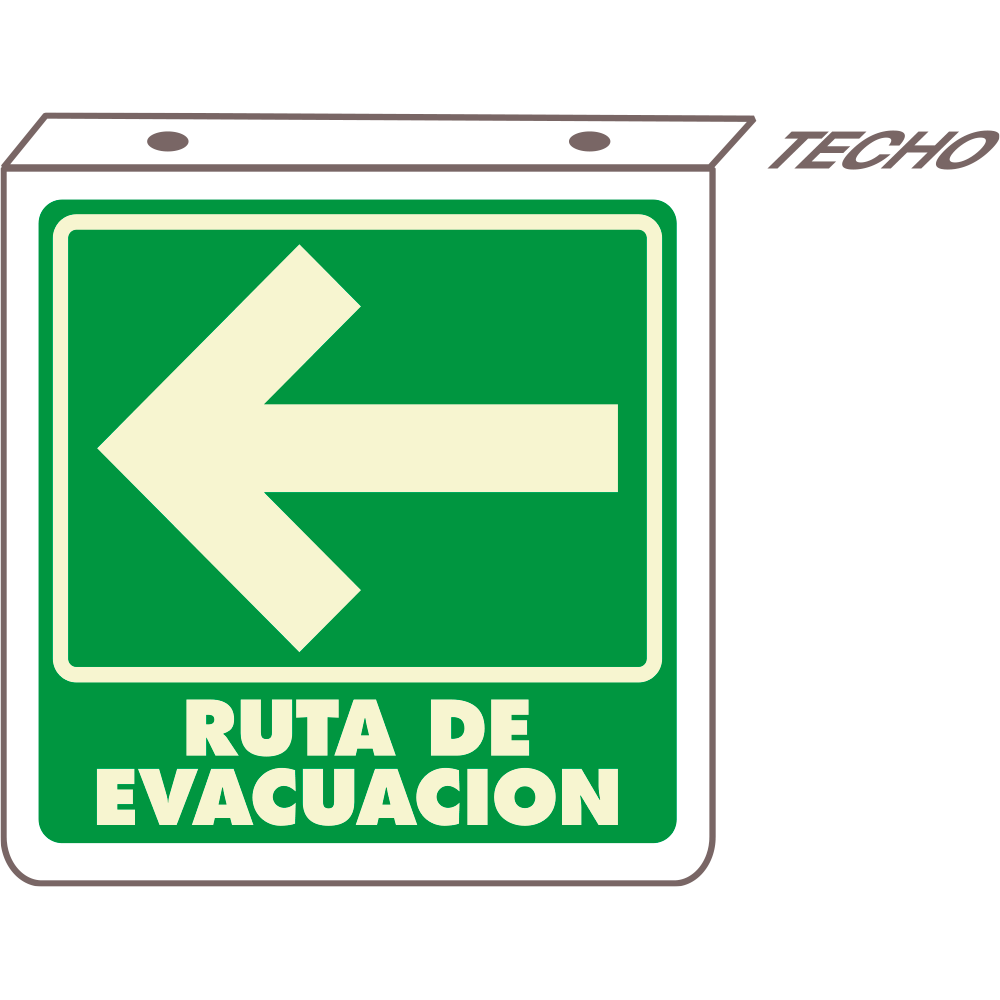 Señal Ruta de evacuación — imagen original del proveedor