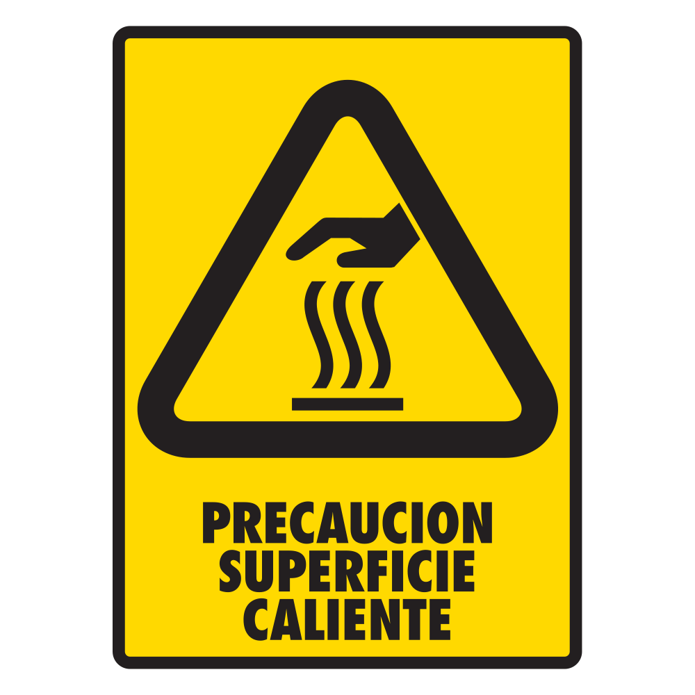 Señal Superficie caliente — imagen original del proveedor