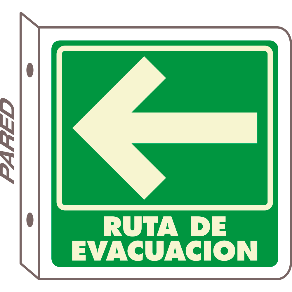 Señal Ruta de evacuación — imagen original del proveedor