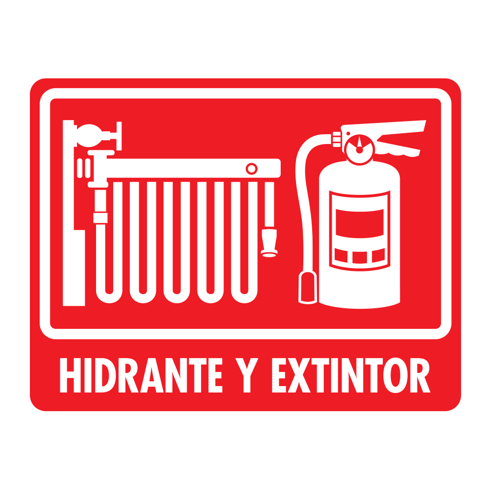 Señal Hidrante y extintor — imagen original del proveedor
