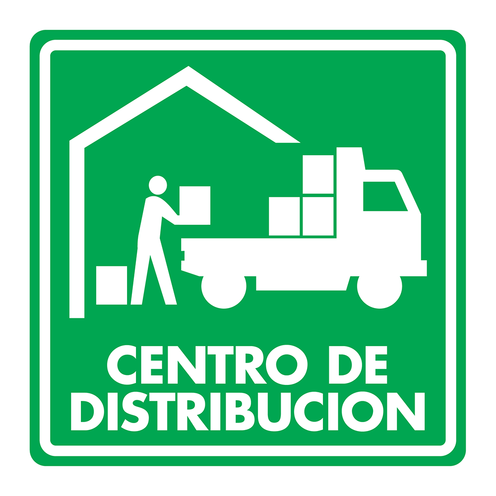 Señal Centro de distribución — imagen original del proveedor