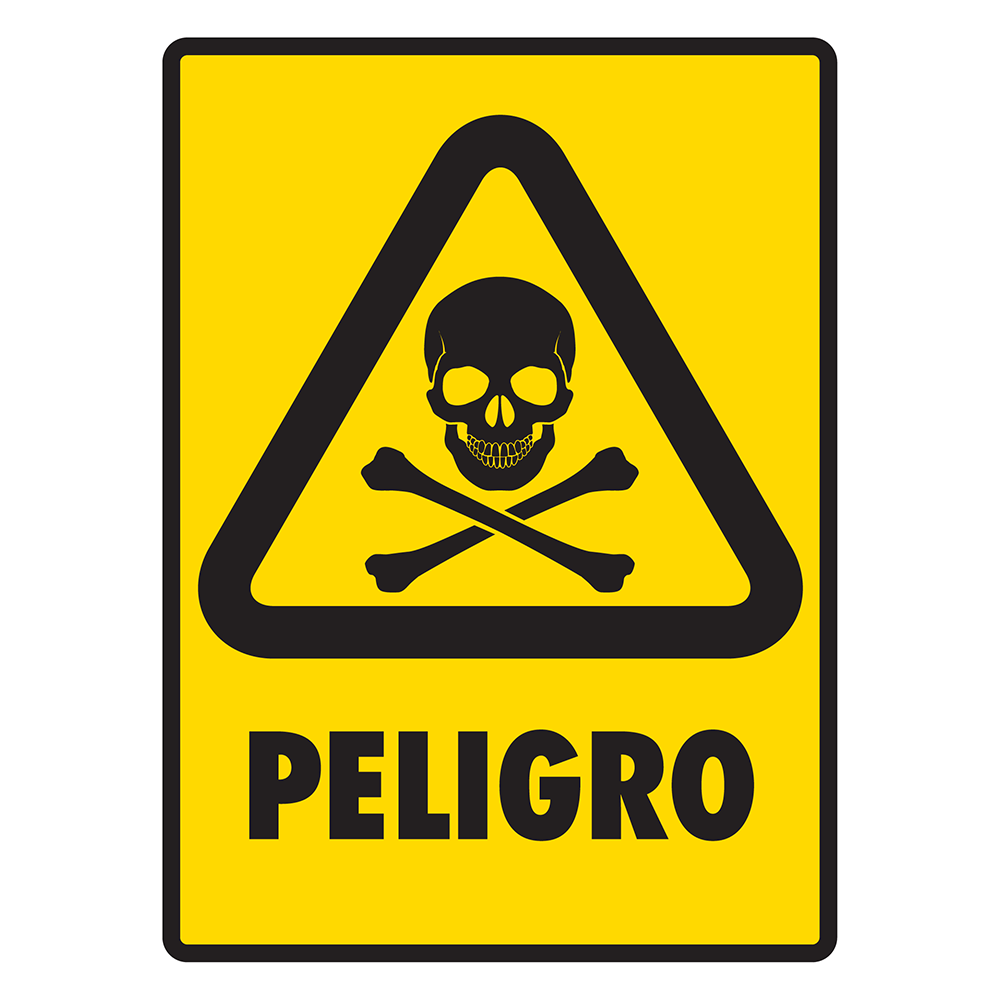 Señal Peligro — imagen original del proveedor