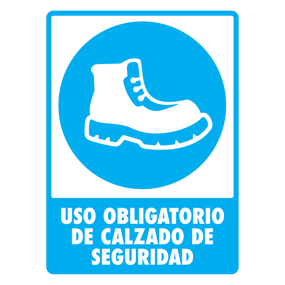 Señal Uso de calzado de seguridad — imagen original del proveedor