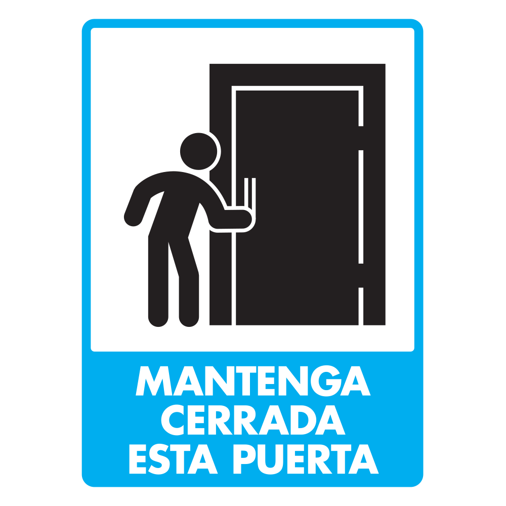 Señal Puerta cerrada — imagen original del proveedor