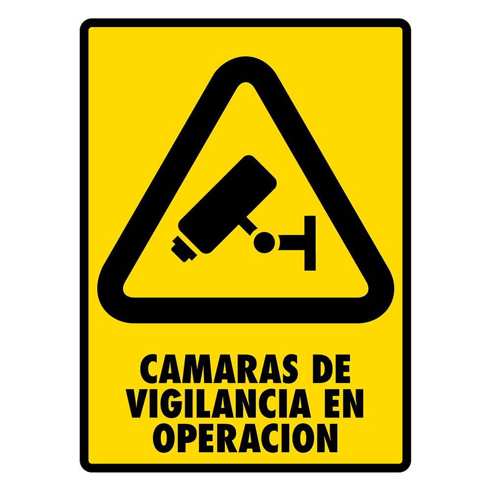 Señal Cámaras de vigilancia — imagen original del proveedor