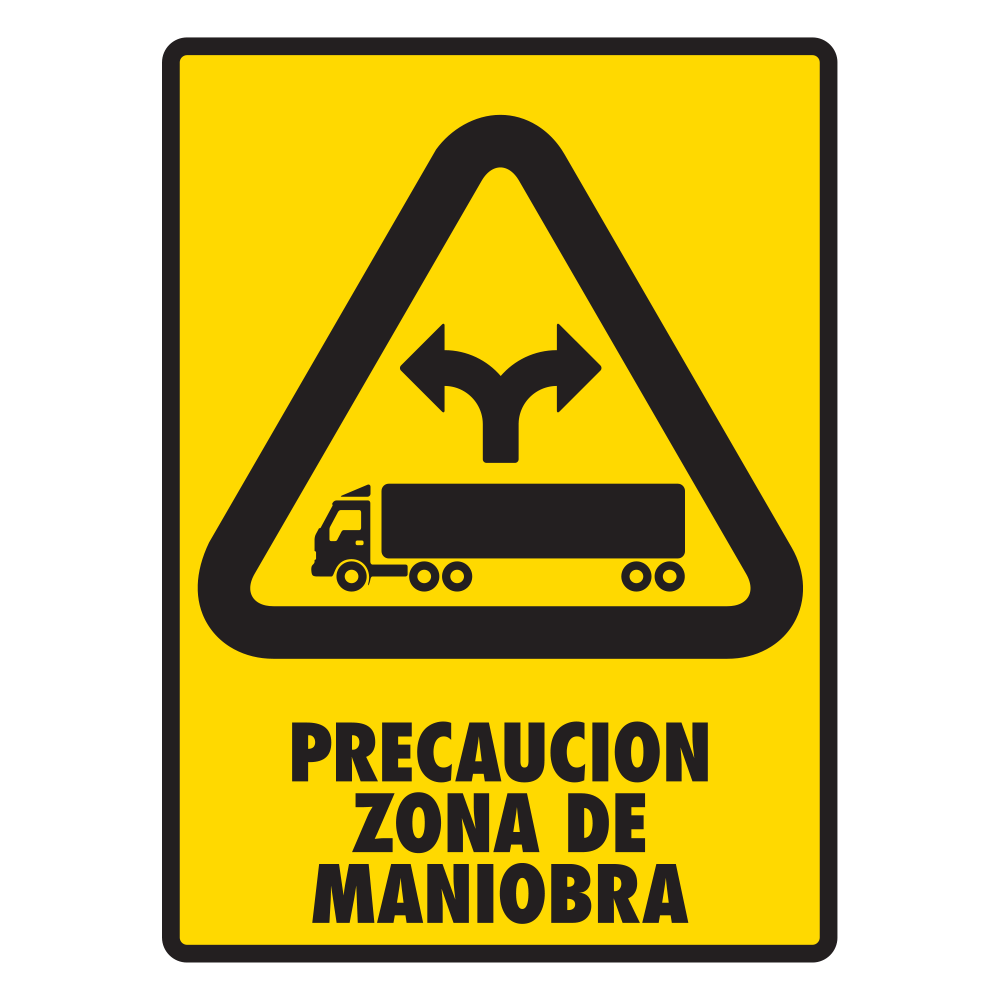 Señal Zona de maniobra — imagen original del proveedor
