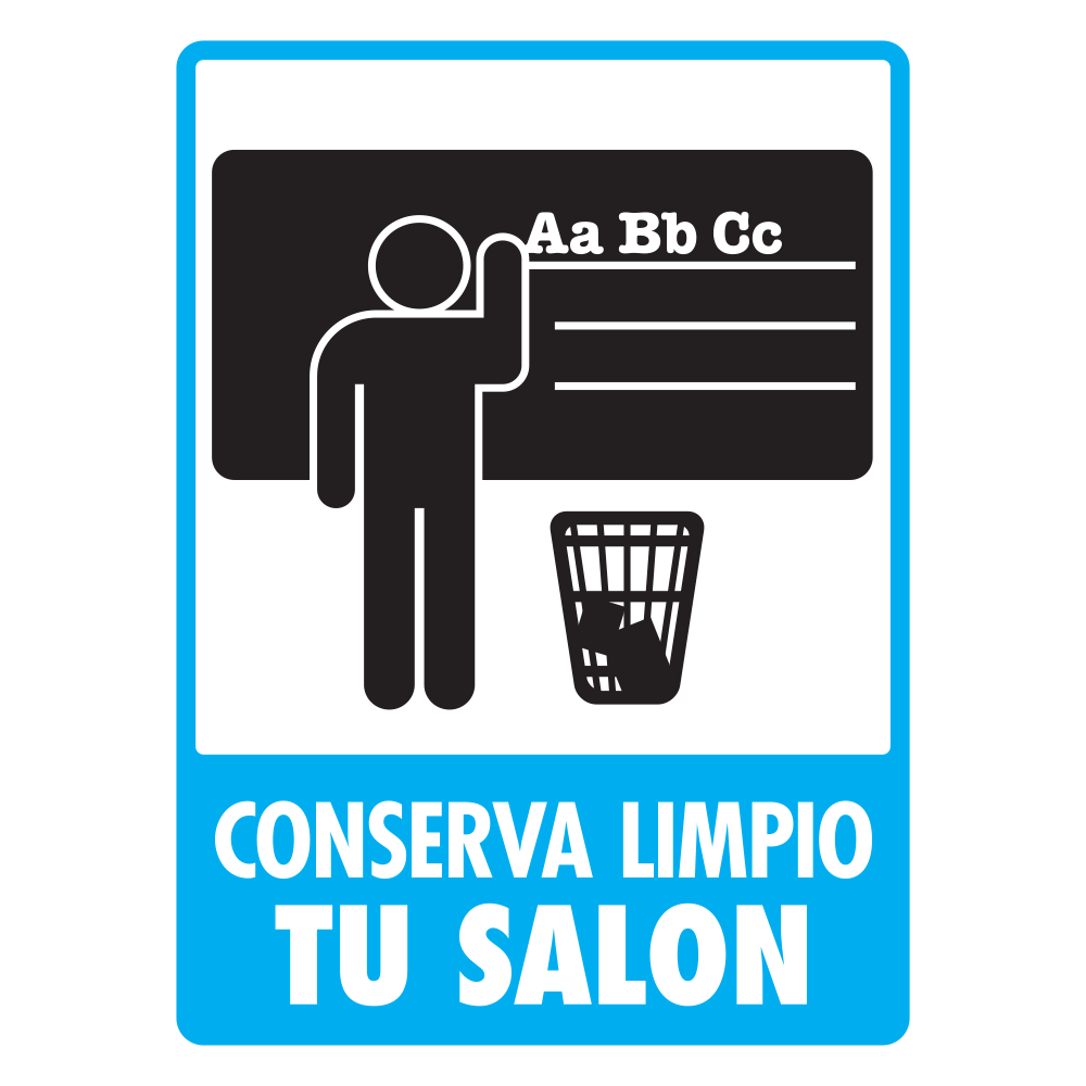 Señal Salón limpio — imagen original del proveedor
