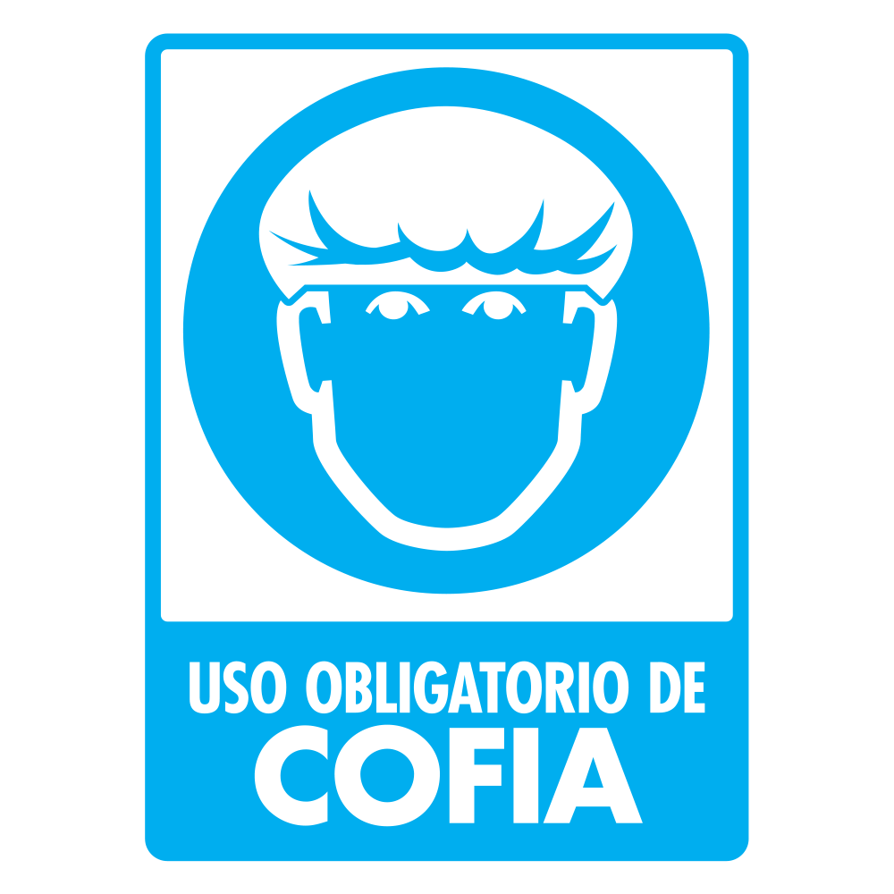 Señal Uso de cofia — imagen original del proveedor