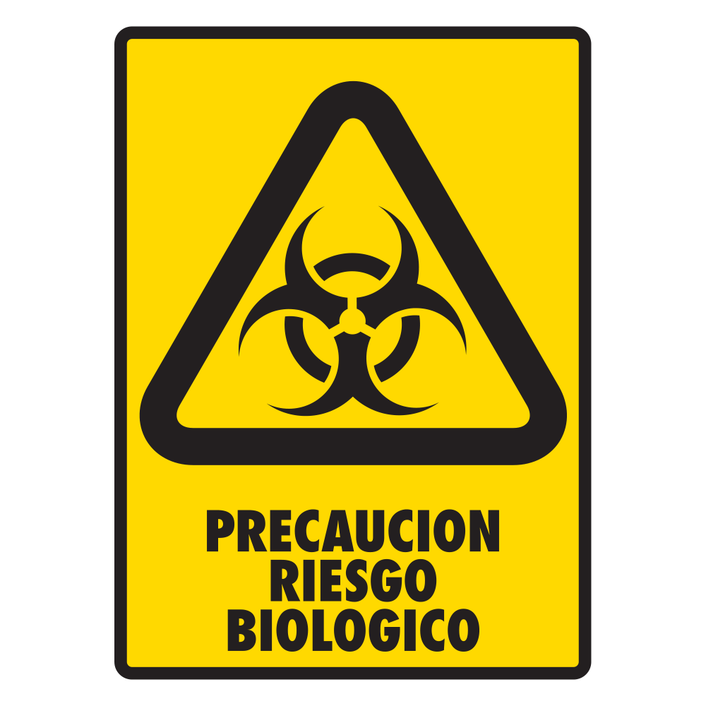 Señal Riesgo biológico — imagen original del proveedor