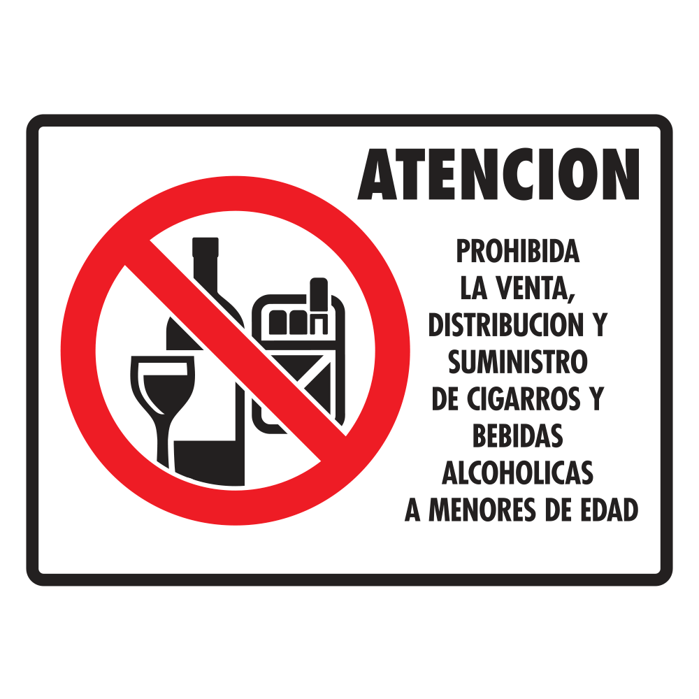 Señal Prohibida la venta — imagen original del proveedor