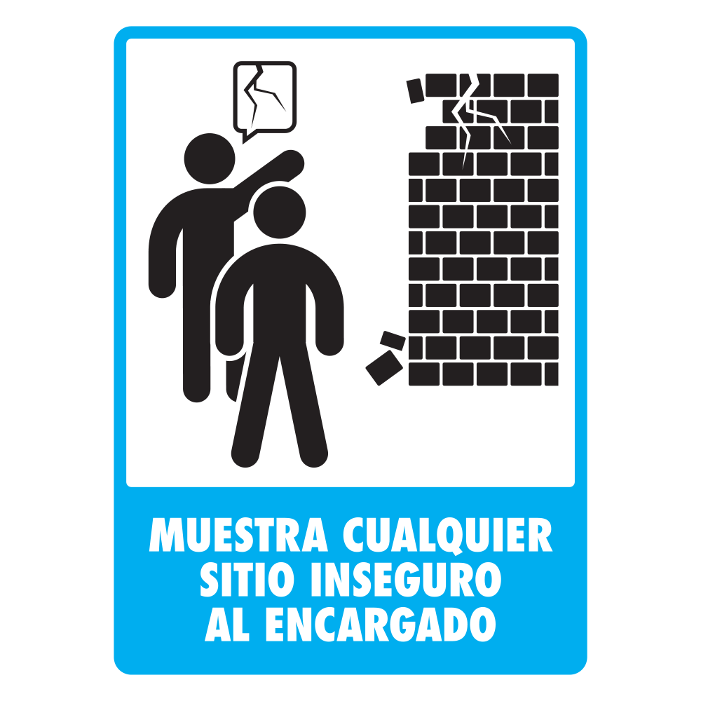 Señal Sitio inseguro — imagen original del proveedor